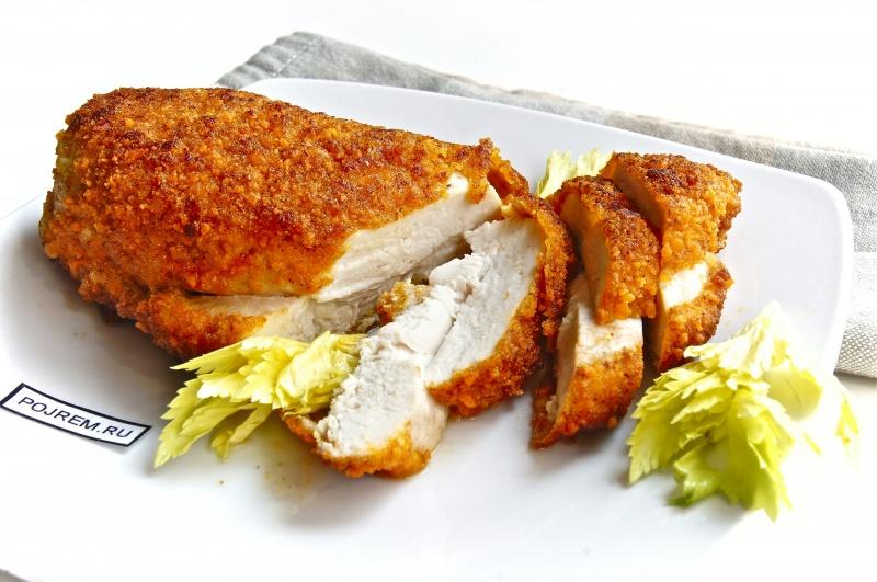 Филе куриное в панировочных сухарях на сковороде рецепт с фото
