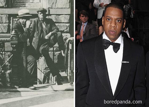 Как вам сходство этого мужчины на фотографии 1939 года и рэпера Jay Z?