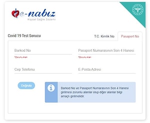 Covid 19 Test Sonucu Sorgulama Nasıl Yapılır İşte E Nabız Koronavirüs
