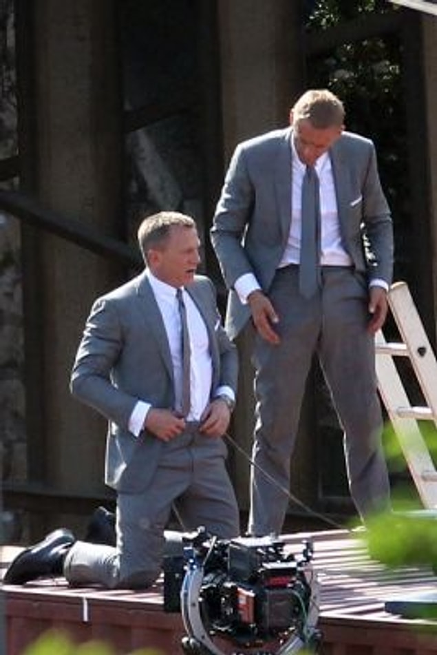 7. Daniel Craig ve dublörü