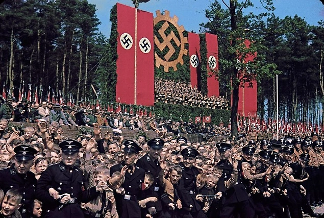 Церемония закладки фундамента завода Volkswagen, Вольфсбург, 1938г.