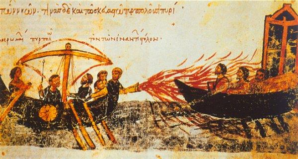 8. Sönmeyen yangın: Yunan Ateşi