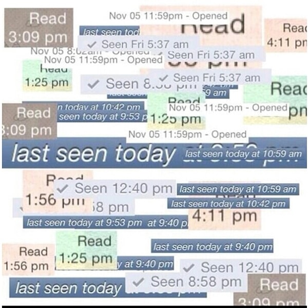 25. Listedeki herkesin Whatsapp Last Seen'ine bakmaktan ders çalışamamak. Görseli