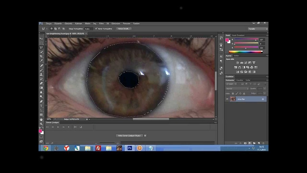 Photoshop CS 6 Göz Rengi Değiştirme