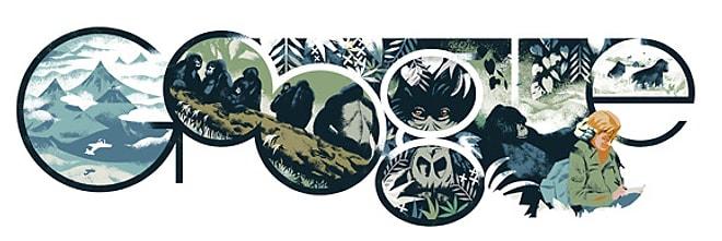 Google'dan Dian Fossey Anısına Doodle