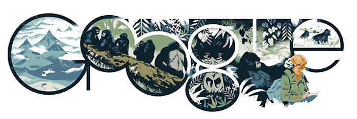 Google'dan Dian Fossey Anısına Doodle