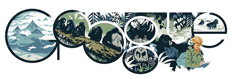 Google'dan Dian Fossey Anısına Doodle