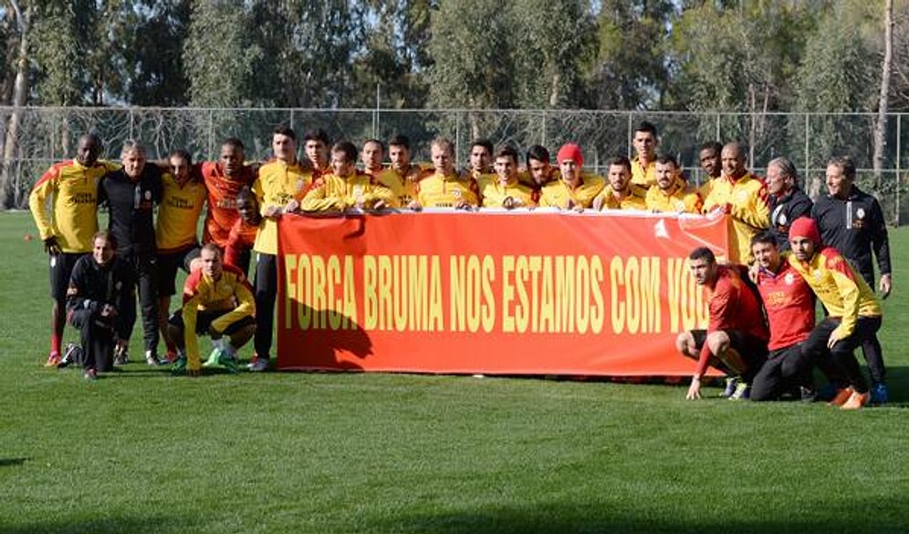 Galatasaraylı Futbolculardan Bruma'ya Destek!