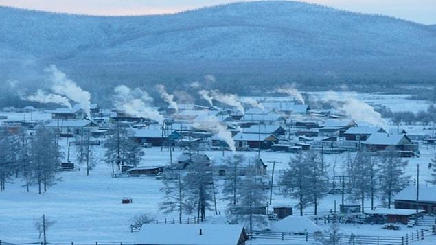 16. En Soğuk Yerleşim Yeri - Oymkyakon, Rusya