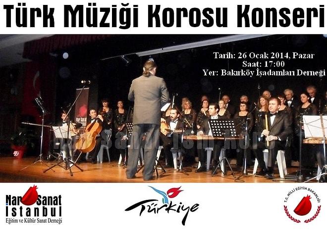 Bakırköy'de Türk Sanat Müziği Korosu Konseri