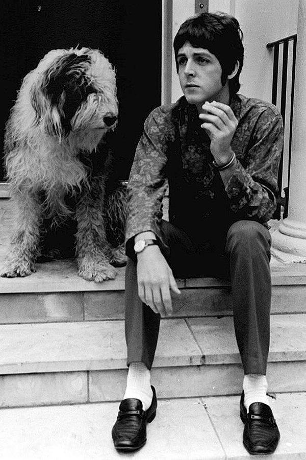 5. Paul McCartney ile onun İngiliz çoban köpeği Martha