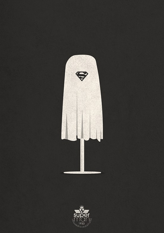 Süper Kahramanların Minimalist Afişleri