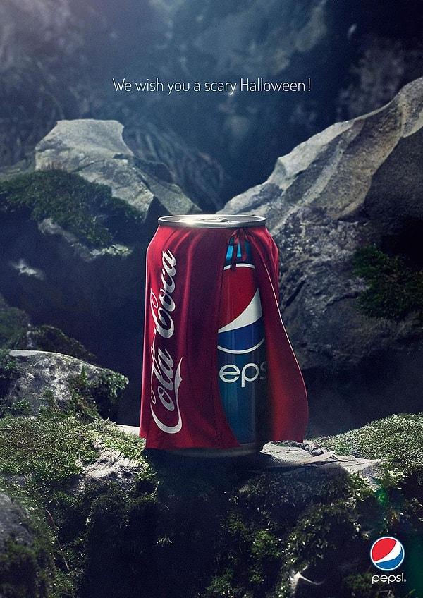 15. Pepsi: Korkunç Bir Cadılar Bayramı Diliyoruz!