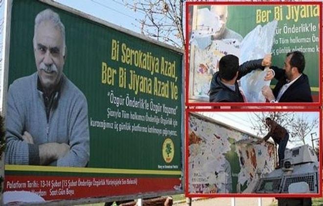 Diyarbakır’daki Öcalan Afişleri Söküldü