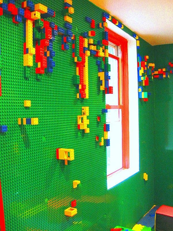 3. Sınırsız yaratıcılık için legodan duvar