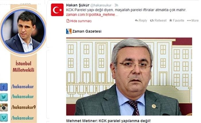 Hakan Şükür, Mehmet Metiner'e Twitter'dan Yanıt Verdi