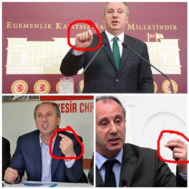 Muharrem İnce Baş&İşaret Parnakı