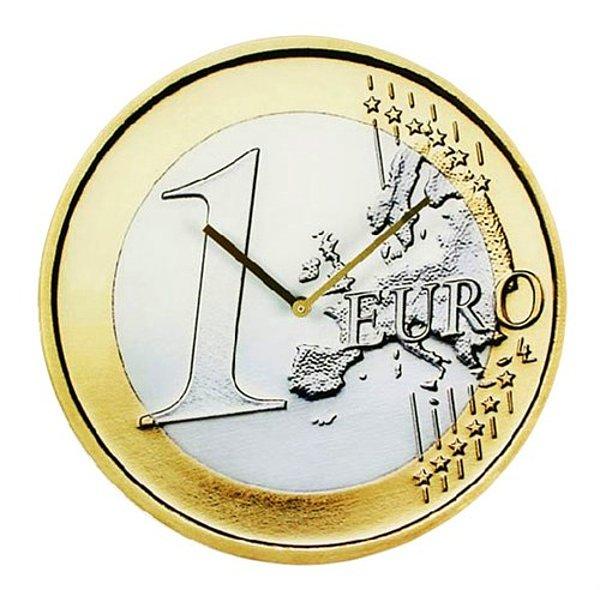 4-) 1 Euro Duvar Saati