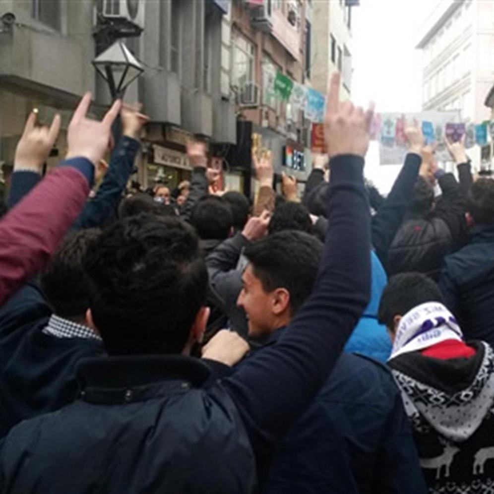 Ülkücüler, HDP'nin Bayraklarını Kesti