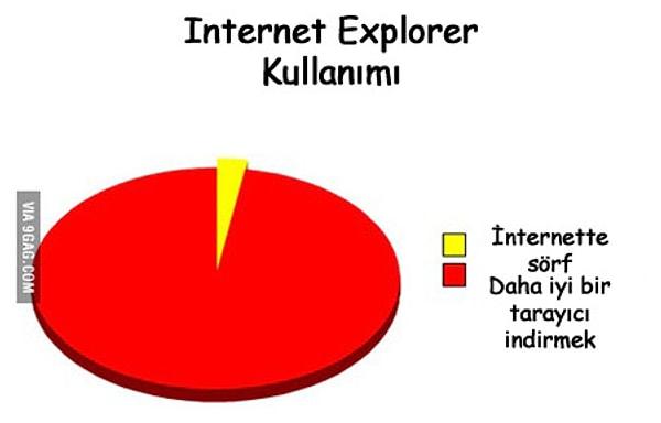 İnternet Explorer'ı Ne Amaçla Kullanıyorsunuz?
