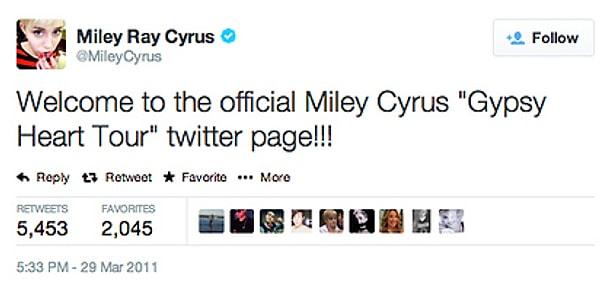 Miley Ray Cyrus, 2011