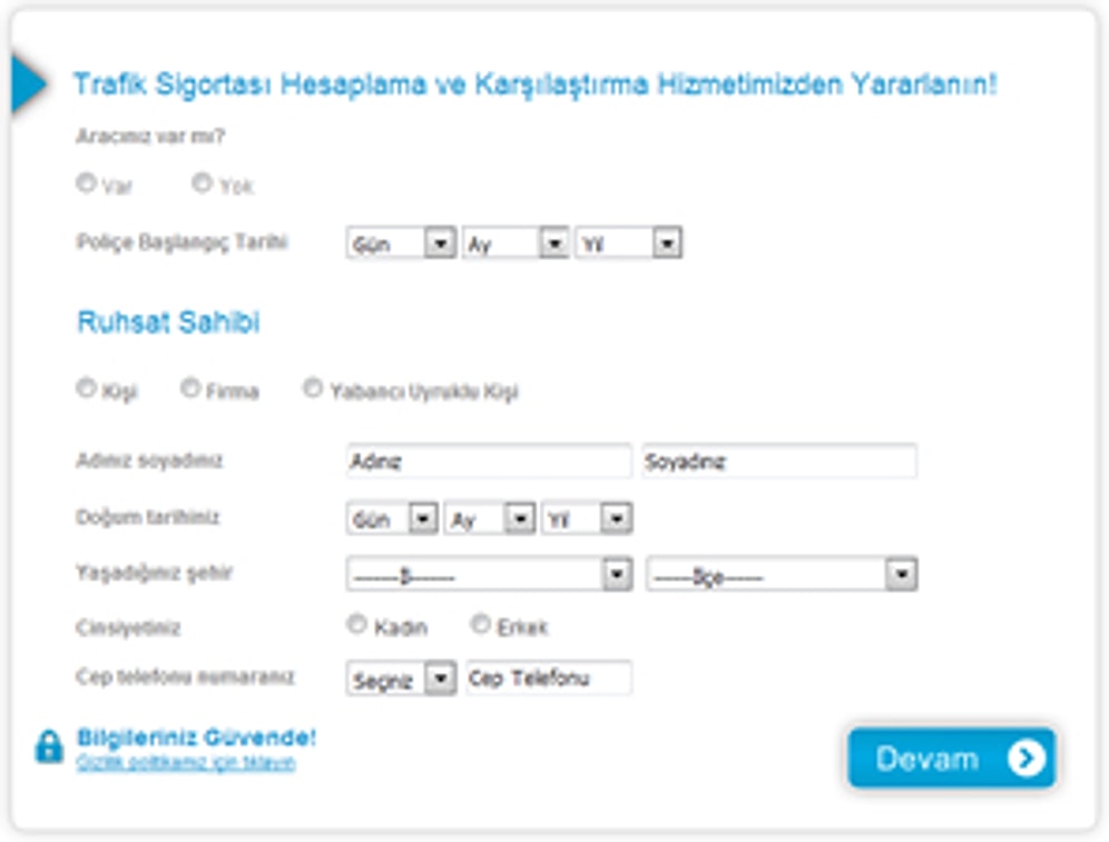 Allianz Sigorta'nın Avantajlı Trafik Sigortası Tekliflerini Sigortam.Net'ten Almak Artık Daha Hızlı Ve Kolay