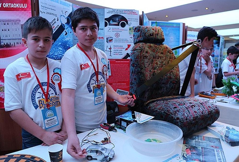 Samsun'da Ortaokul Öğrencileri, Suda Otomatik Açılan Emniyet Kemeri Yaptılar