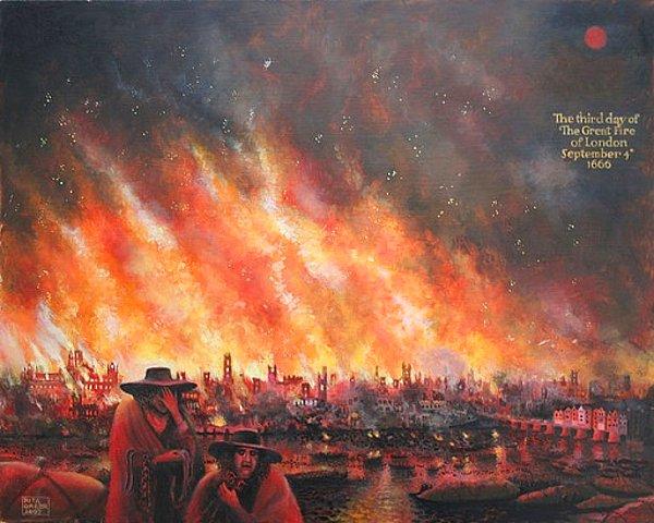 14. 1666 yılındaki büyük Londra yangınında şehrin neredeyse yarısının yanmasına karşın sadece 6 kişi yaralanmıştır