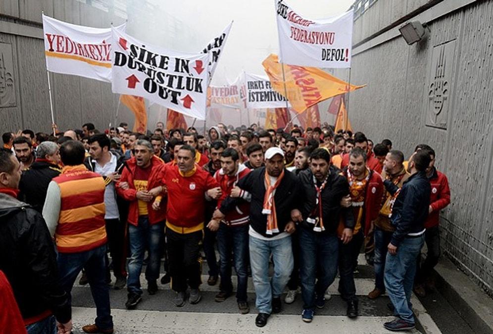 Galatasaray Taraftarı TFF'ye Yürüdü