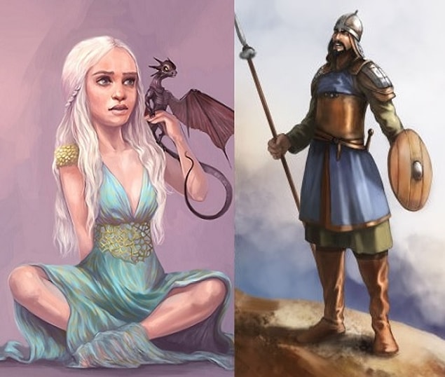 7. Daenerys Targaryen'i büyük oğullarına almak isterler, Khal Drogo'ya kaptırınca Targaryen Hanesi ile aralarında husumet olurdu
