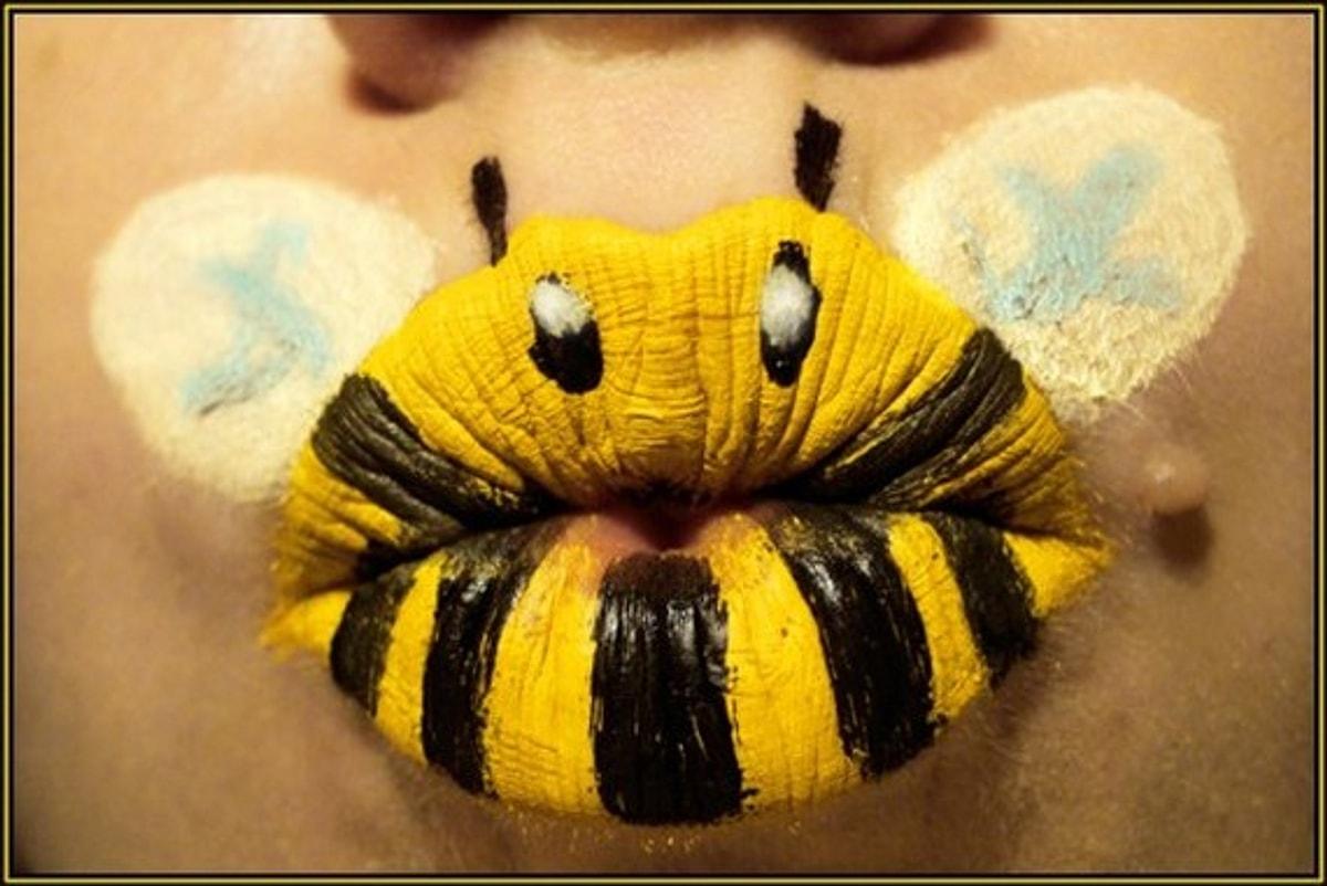 Макияж пчелы