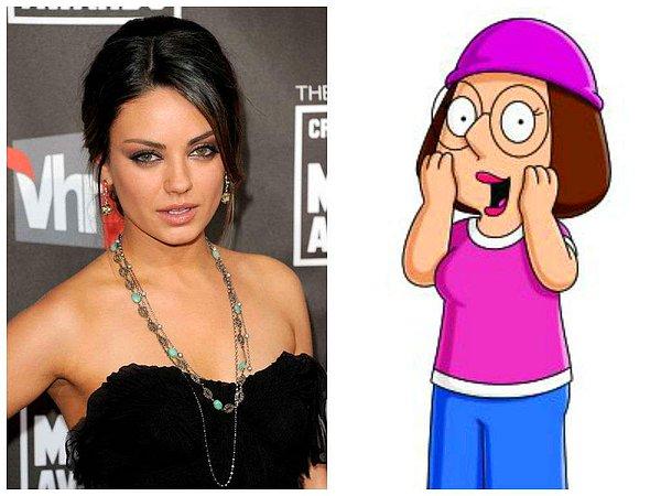 Mila Kunis - Meg Griffin  "Family Guy."