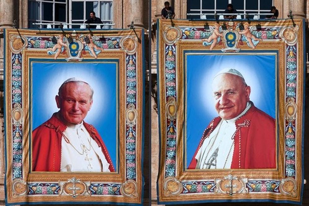 Papa İki Eski Papa'ya Azizlik Statüsü Veriyor