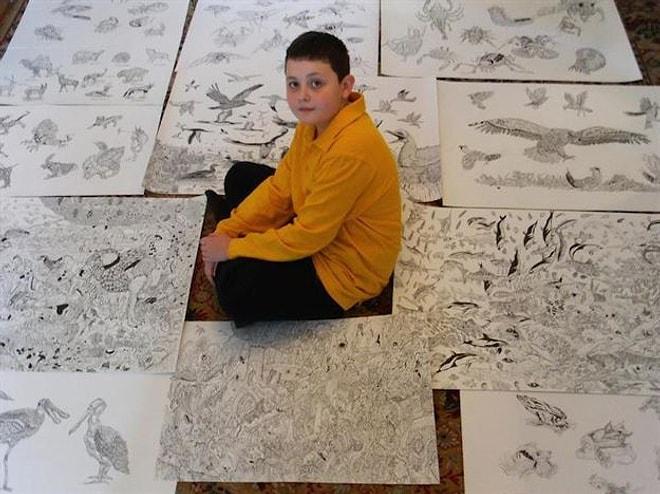 11 yaşındaki çocuğun harika çizimleri