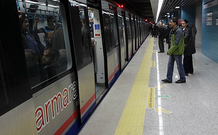 Marmaray'da Seferler 1 Saat 10 Dakika Durdu