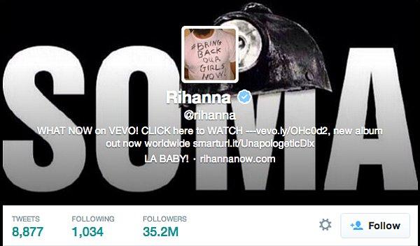 39. Rihanna twitter hesabının cover fotoğrafını Soma olarak değiştirdi.
