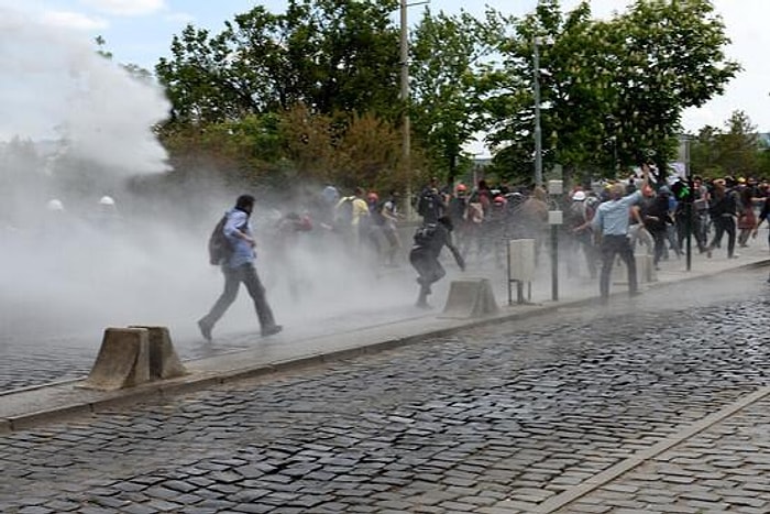 Ankara'da Soma Protestosuna Polis Müdahalesi