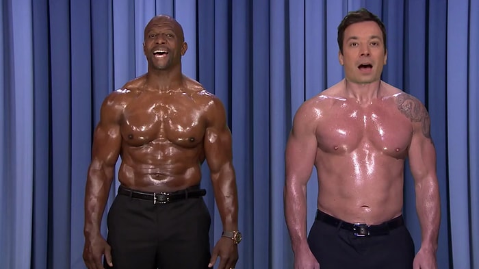 Jimmy Fallon İle Terry Crews'in Meme İle Ritm Tutması