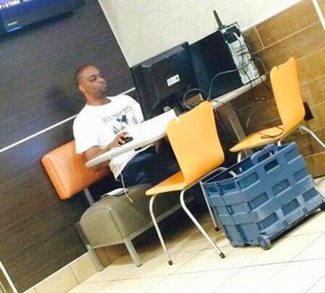 9. Who said you can only bring your laptops to cafes or restaurants?