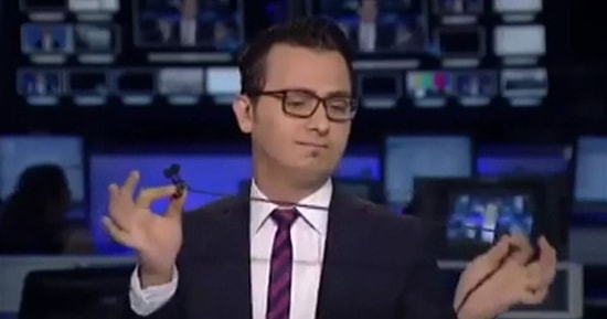 Lübnanlı Spiker Stüdyoda Coştu..