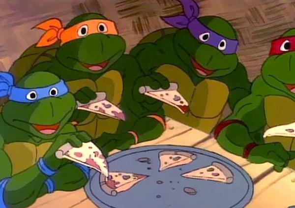 19-Ninja kaplumbağalardan öğrenilen pizza.