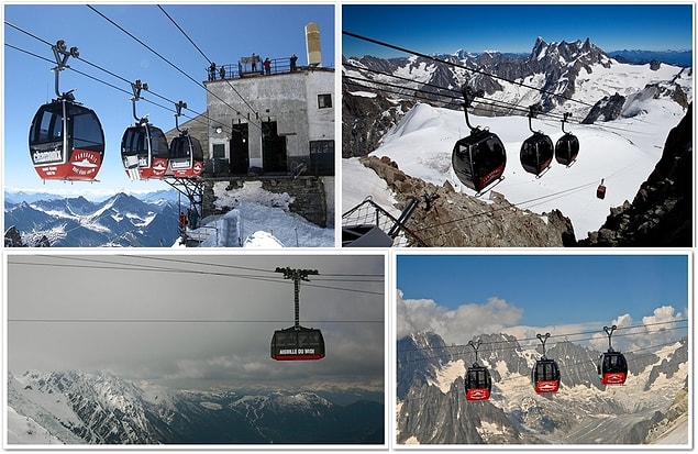 6. Aiguille du Midi Teleferiği, Fransa