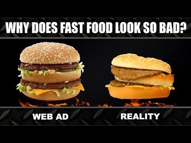 Reklamlardaki Aynı Görüntüde Hamburger İstemek