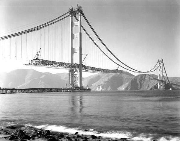 34. Golden Gate köprüsü inşaatı-1937