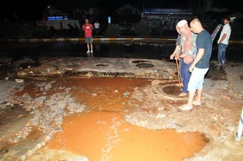 Bodrum'da DSİ İçme Suyu Hattında Patlama