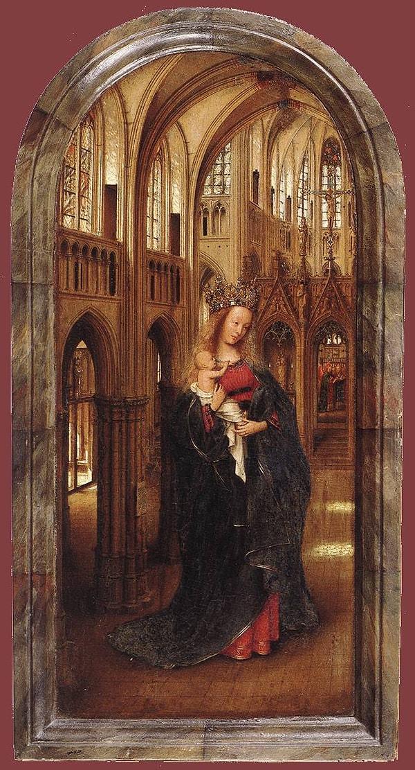 26. Madonna in the Church (Kilisedeki Meryem) - Jan van Eyck, Jan Gossaert (1425)