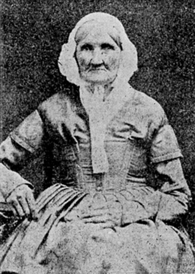 40. 1746 yılında doğmuş olan Hannah Stilley'in 1840'da çekilmiş olan fotoğrafı