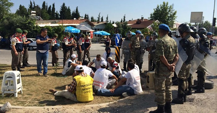 Sütaş Eyleminde Sendikacıya Gözaltı