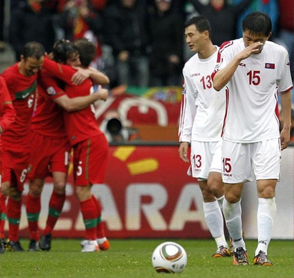 10. Güney Afrika 2010 Portekiz-Kuzey Kore: 7-0