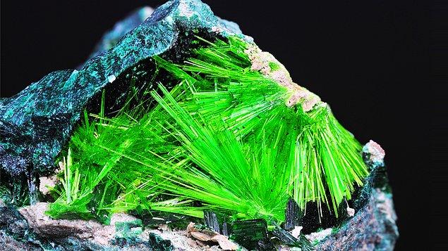 17. Cuprosklodowskite minerali (radyoaktif)